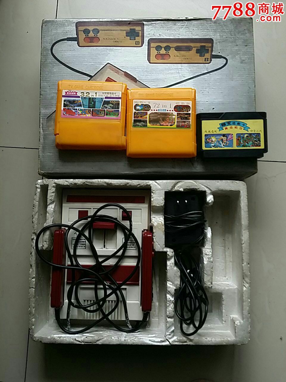 任天堂红白游戏机给怀旧经典上图勿拍
