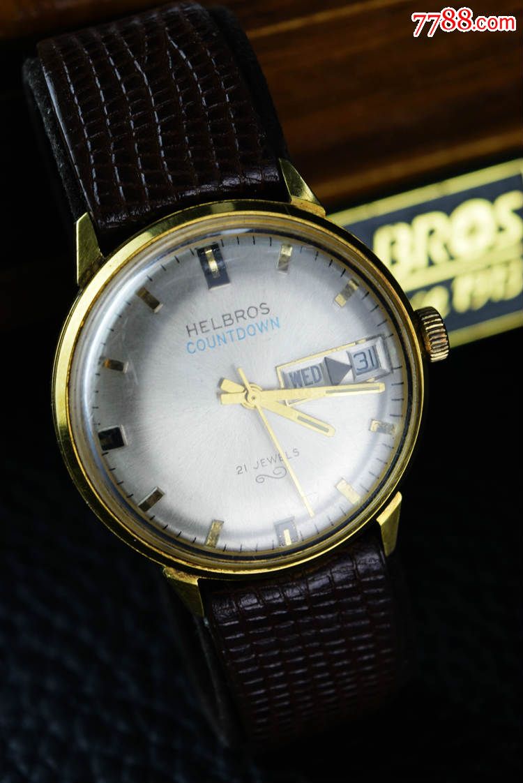 德国手表helbros腕表机械表男表手动21钻功能佳性价比礼品推荐
