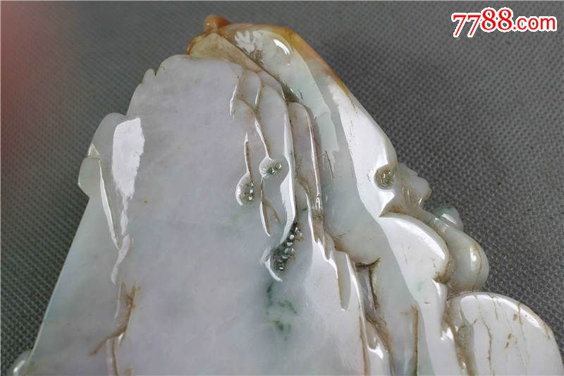 老翡翠林冲风雪山神庙大摆件