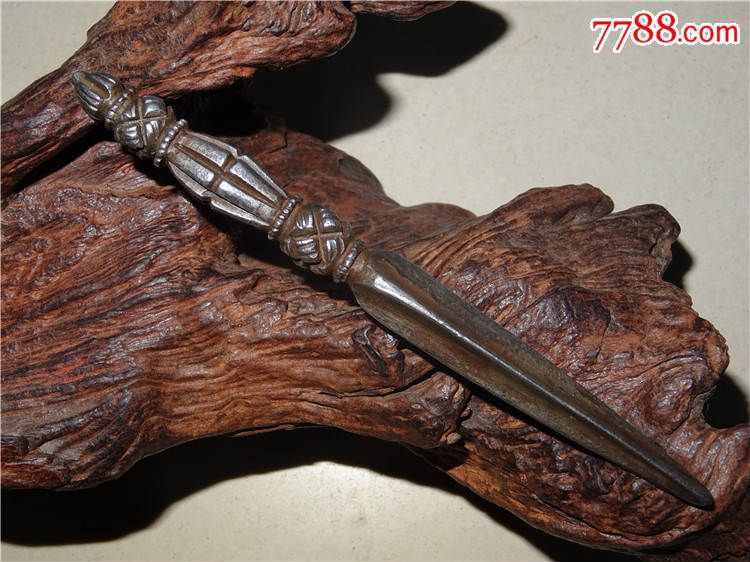 藏传寒铁天铁金刚杵金刚橛《X0019》_其他宗教藏品_如松堂【7788收藏__收藏热线】