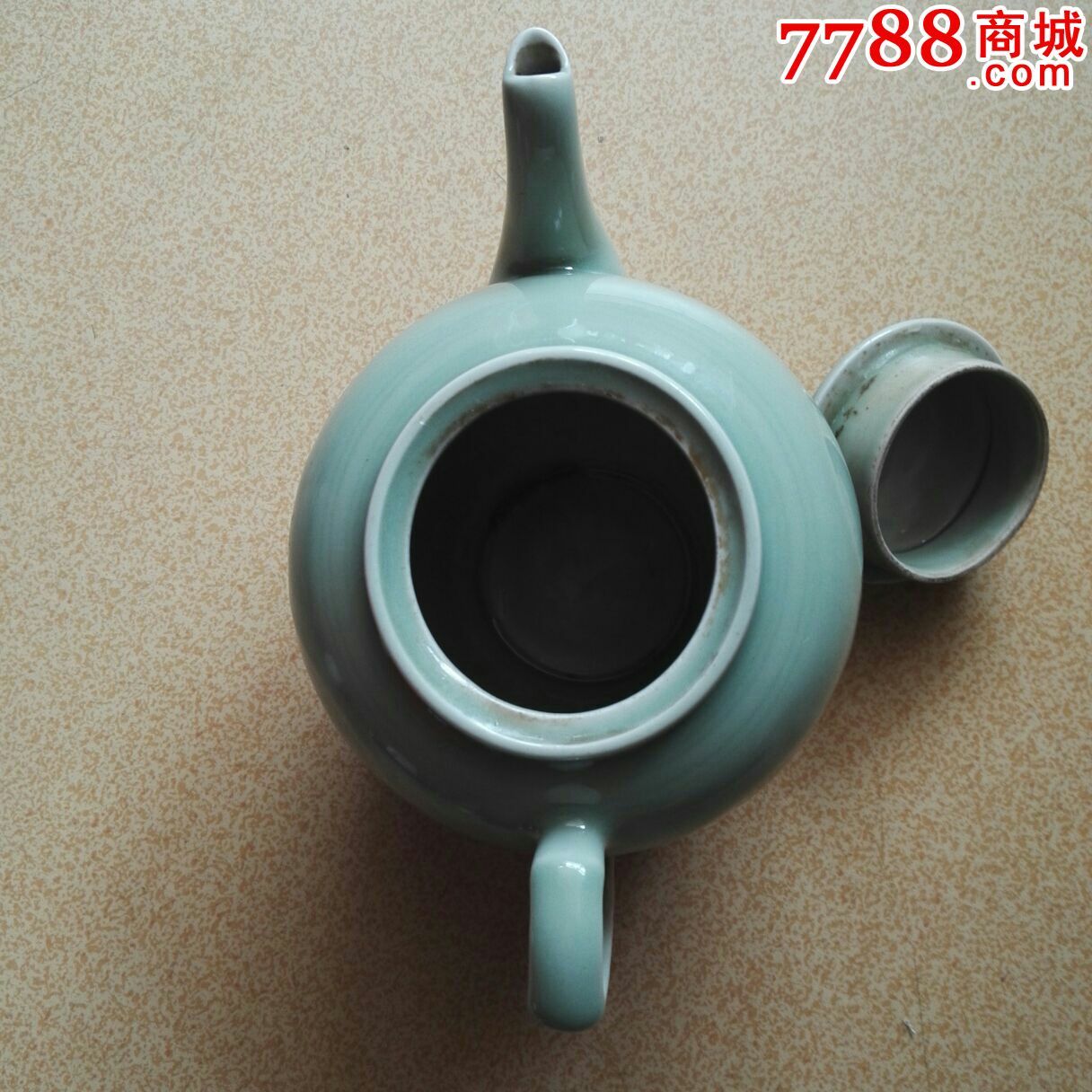 七十年代龙泉花卉大肚茶壶【龙泉壶】