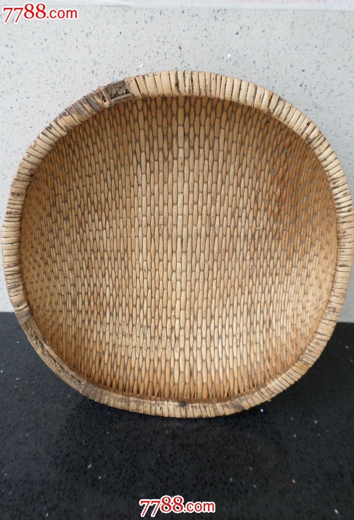 古玩杂项民俗旧物:乡下农家常用手工缝纫针线活编筐收纳篓子