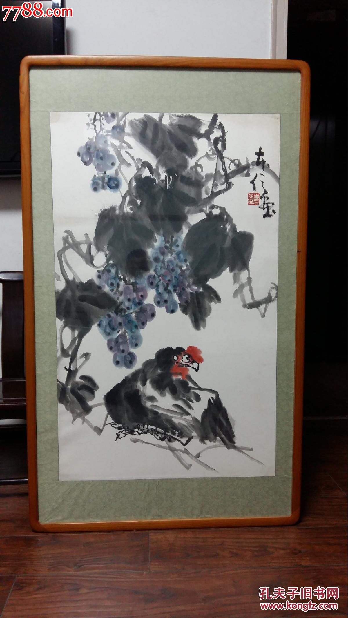 已故安徽著名画家周本信精品花鸟