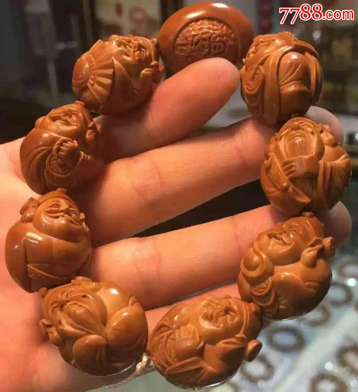 田聪本工财神-橄榄核雕-7788商城__七七八八商品交易平台(7788.com)