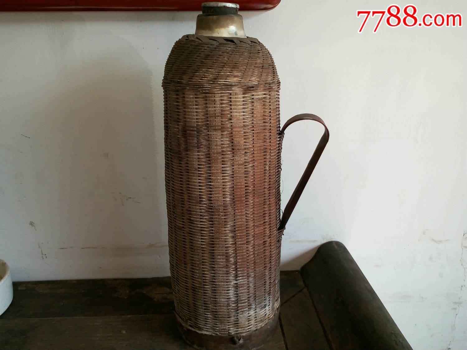 胶东民俗博物馆收藏民国竹编老暖水瓶暖壶农家院装饰摆件完整包老