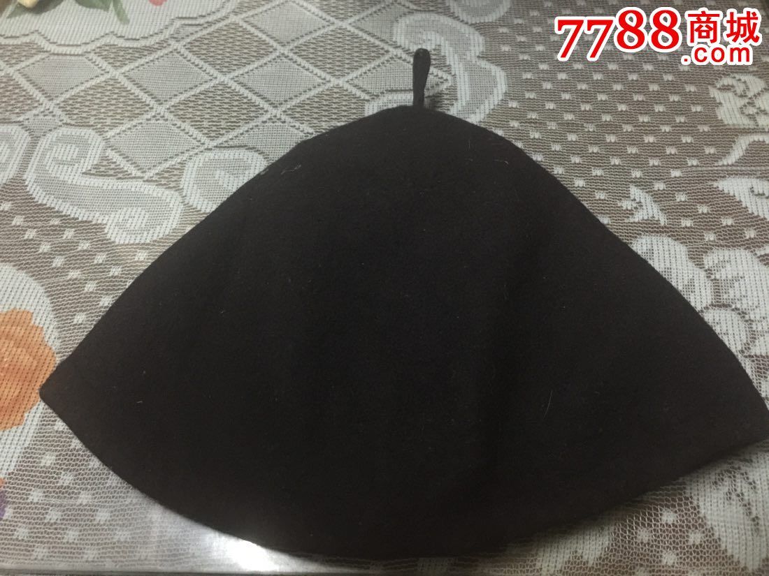 黄包车码头工人戴的呢子帽