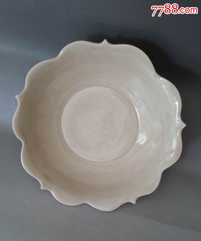 五代定窑菱花口碗_单色白瓷_第2张_7788瓷器