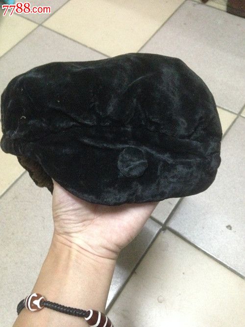 清末民初地主家老太太带的大绒棉帽