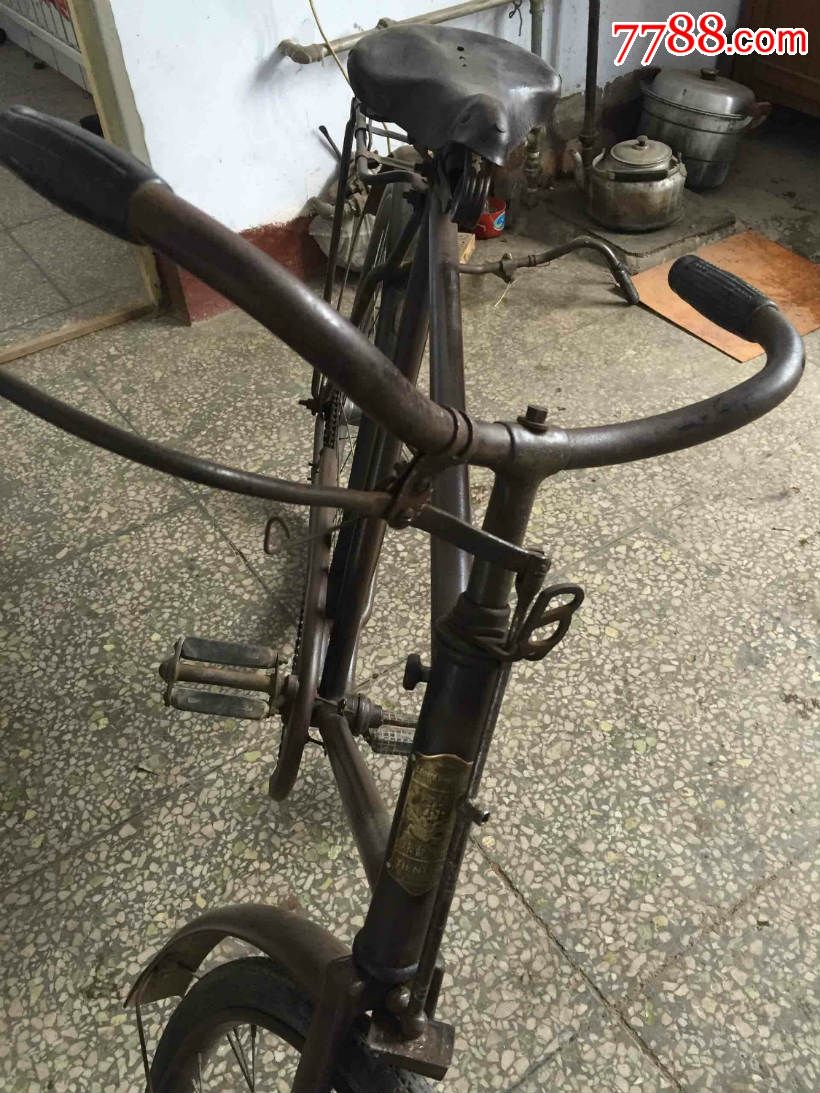 德国龙球儿古董自行车二战老车子