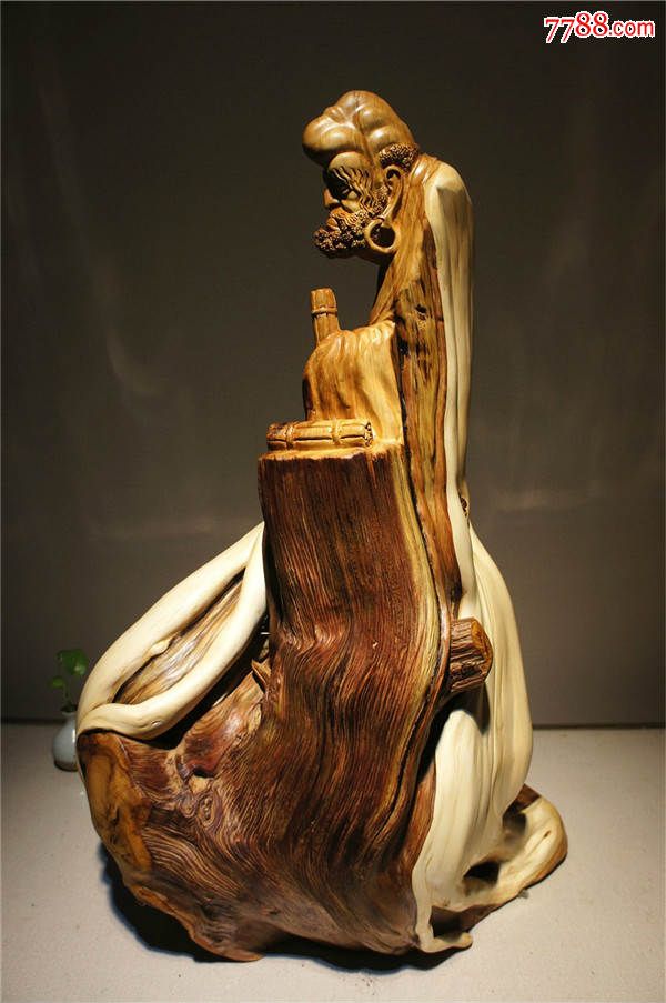 精品太行崖柏木根雕达摩木雕礼品收藏