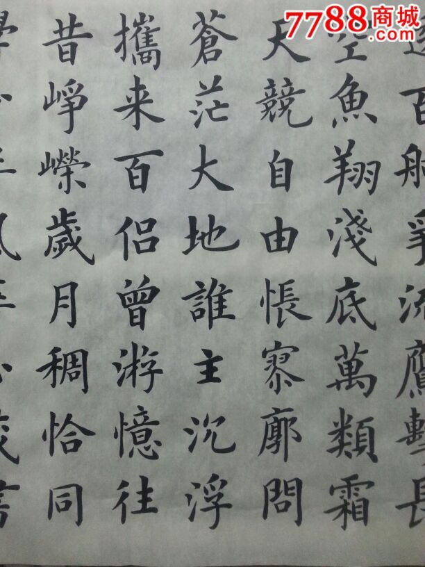 沁园春长沙-se37176369-书法原作-零售-7788收藏__中国收藏热线