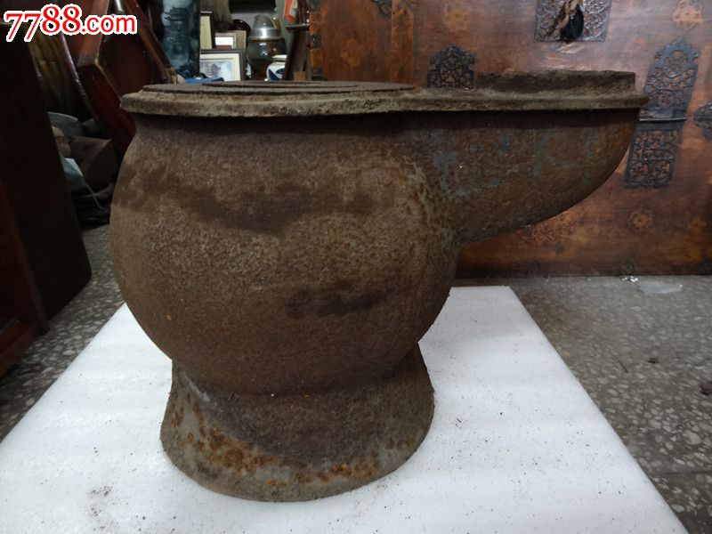罕见50年代大型老铸铁炉子铁器带款