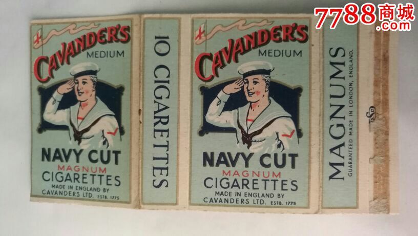 民国老十支卡标水手-se37209781-烟标/烟盒-零售-7788收藏__中国收藏