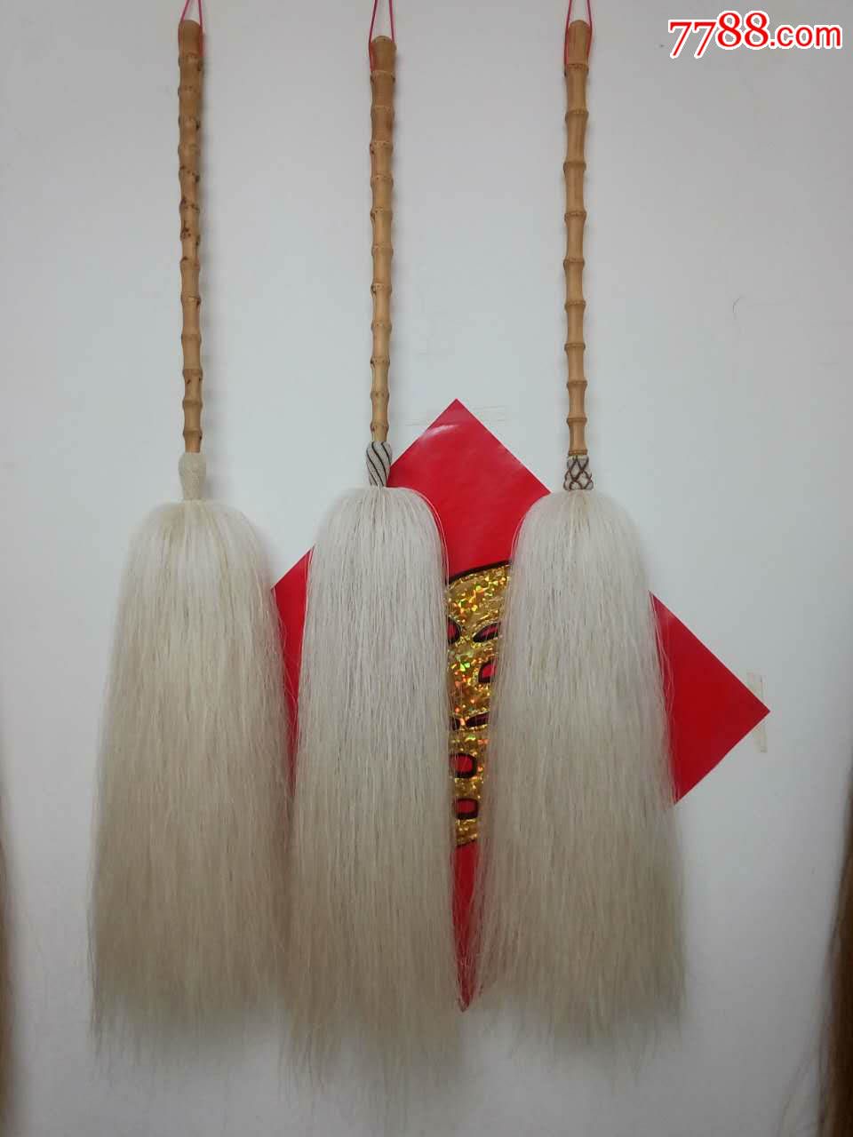 纯手工精品真马尾艺术拂尘