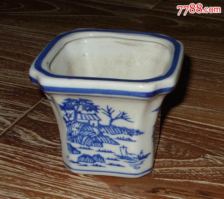 青花瓷花盆