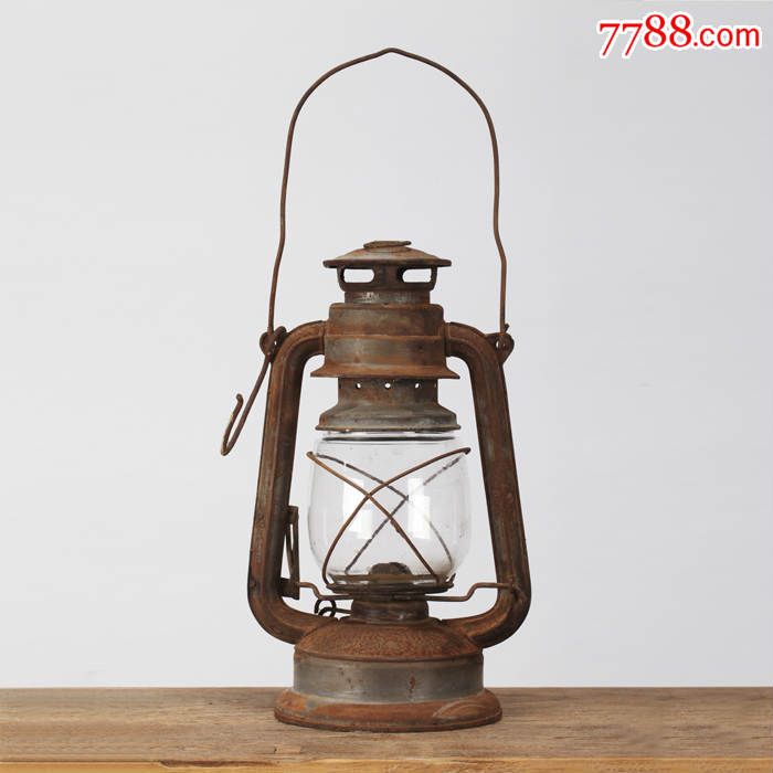 民俗老物件老提灯老煤油灯手提马灯老式提灯古董杂项