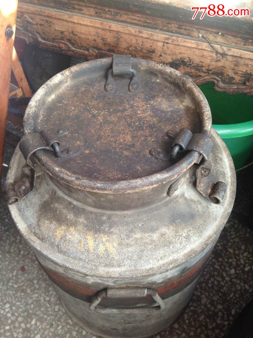 抗战少见*用美品三扣大铁桶