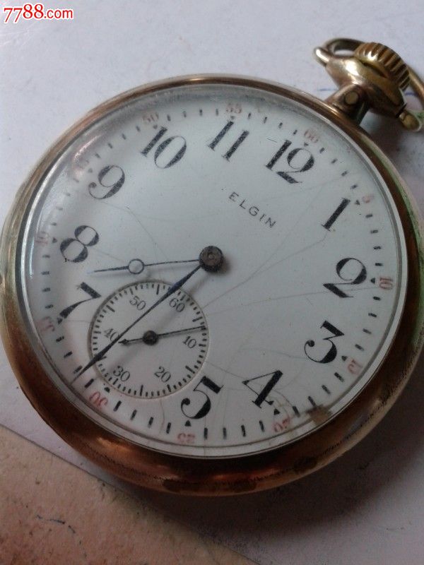美国埃尔金古董怀表表径:50mm