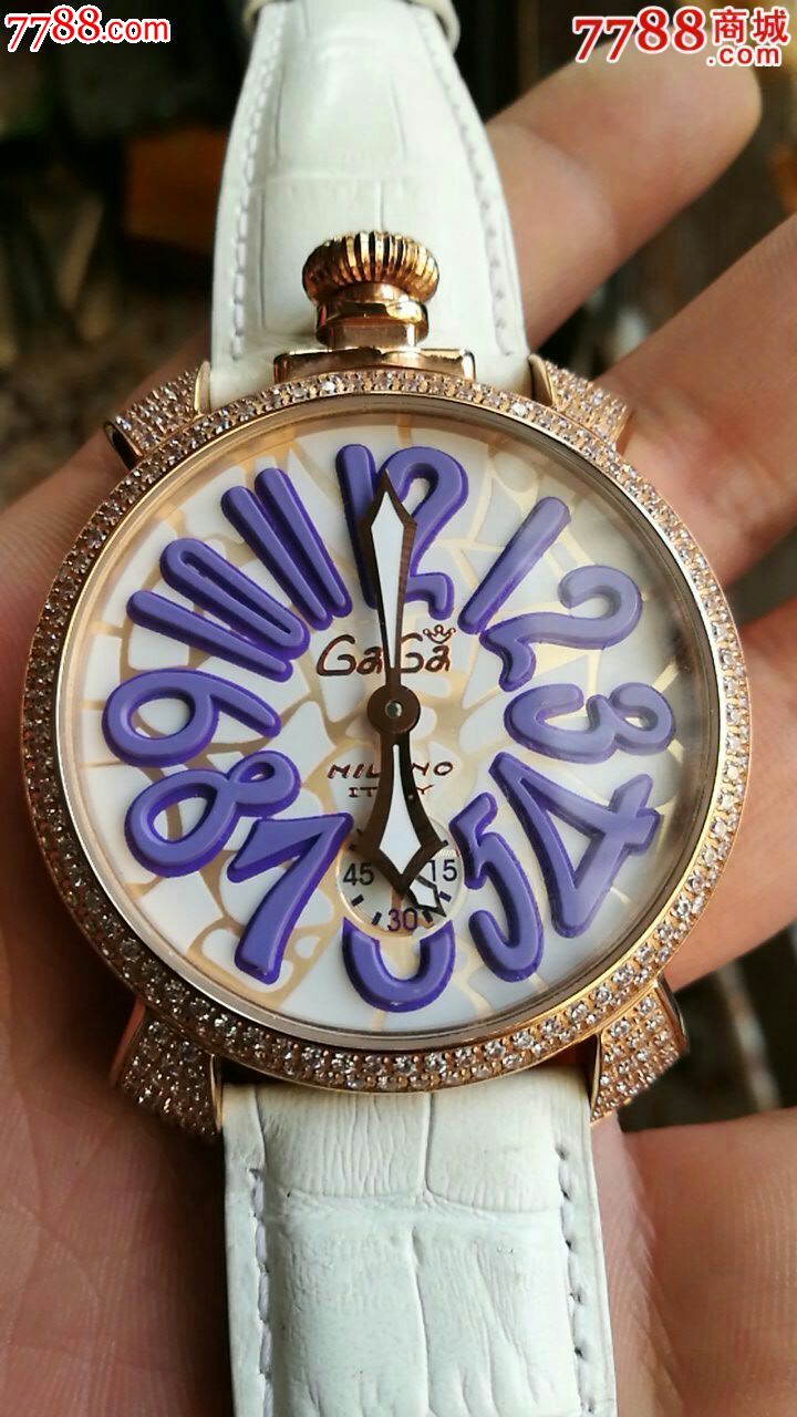 意大利产gagamilaon牌时装机械表超大表经不含把头48mm_手表/腕表_第1