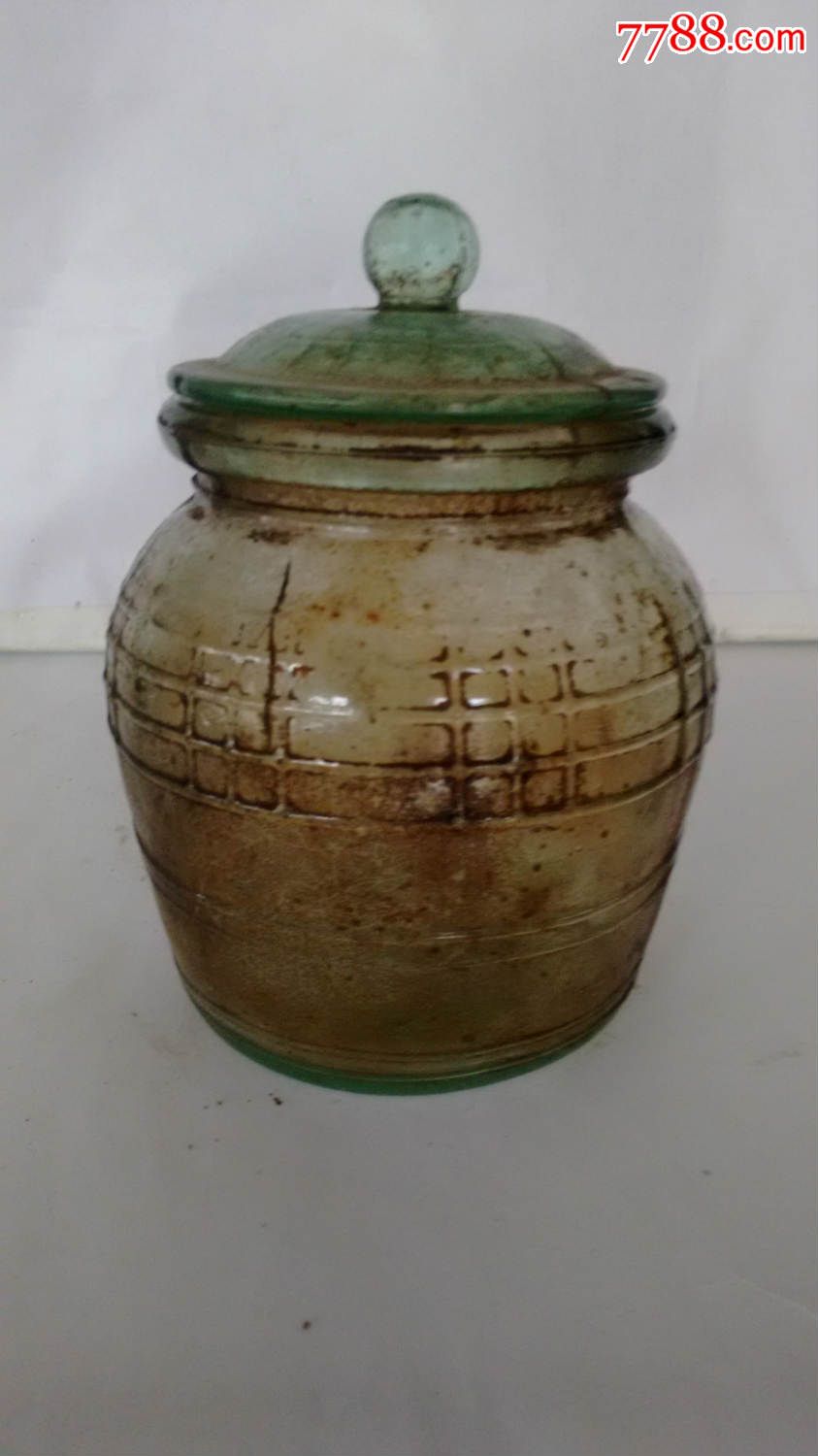 民国琉璃糖罐盐罐民国琉璃糖缸