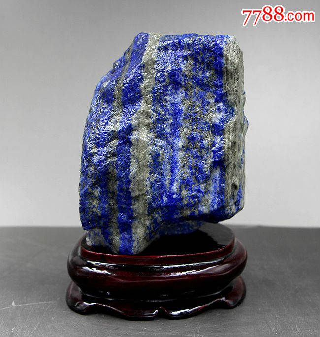 矿物晶体奇石阿富汉青金石精品纯天然帝王色青金石原石送礼收藏12