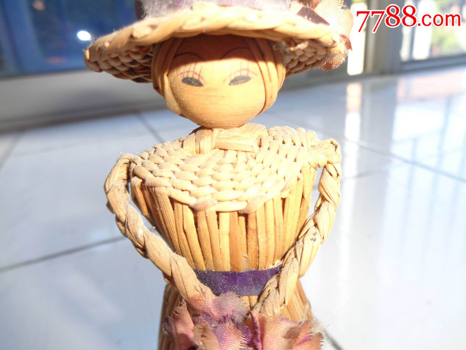 刚收老的竹人高14厘米上宽5厘米下宽6厘米