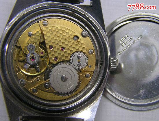 瑞士英纳格enicar金黄色机芯老机械表