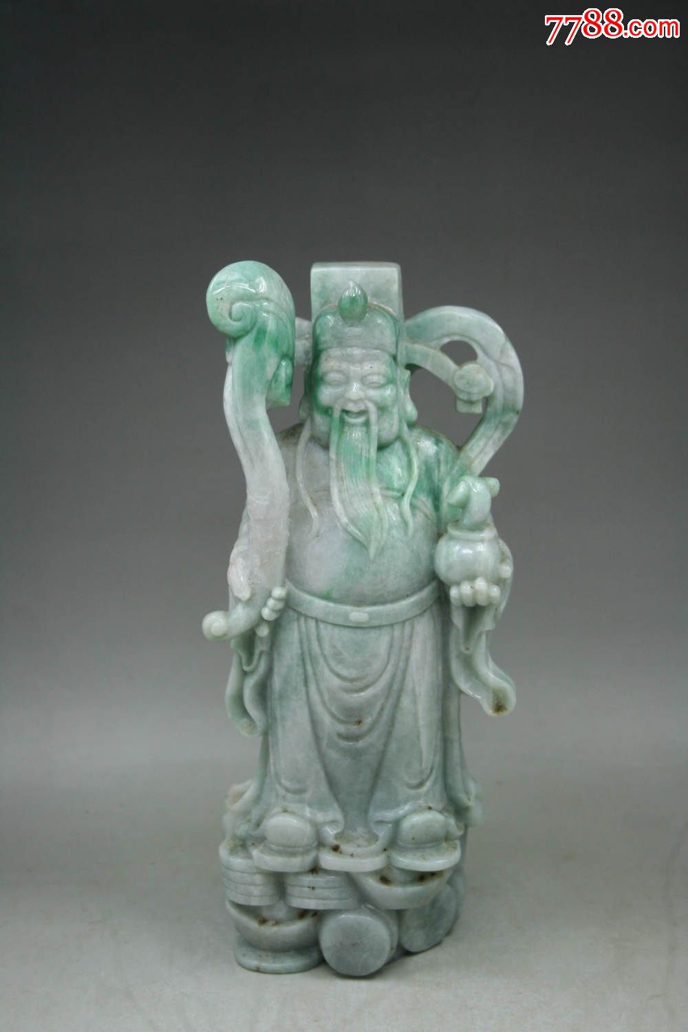 翡翠财神摆件