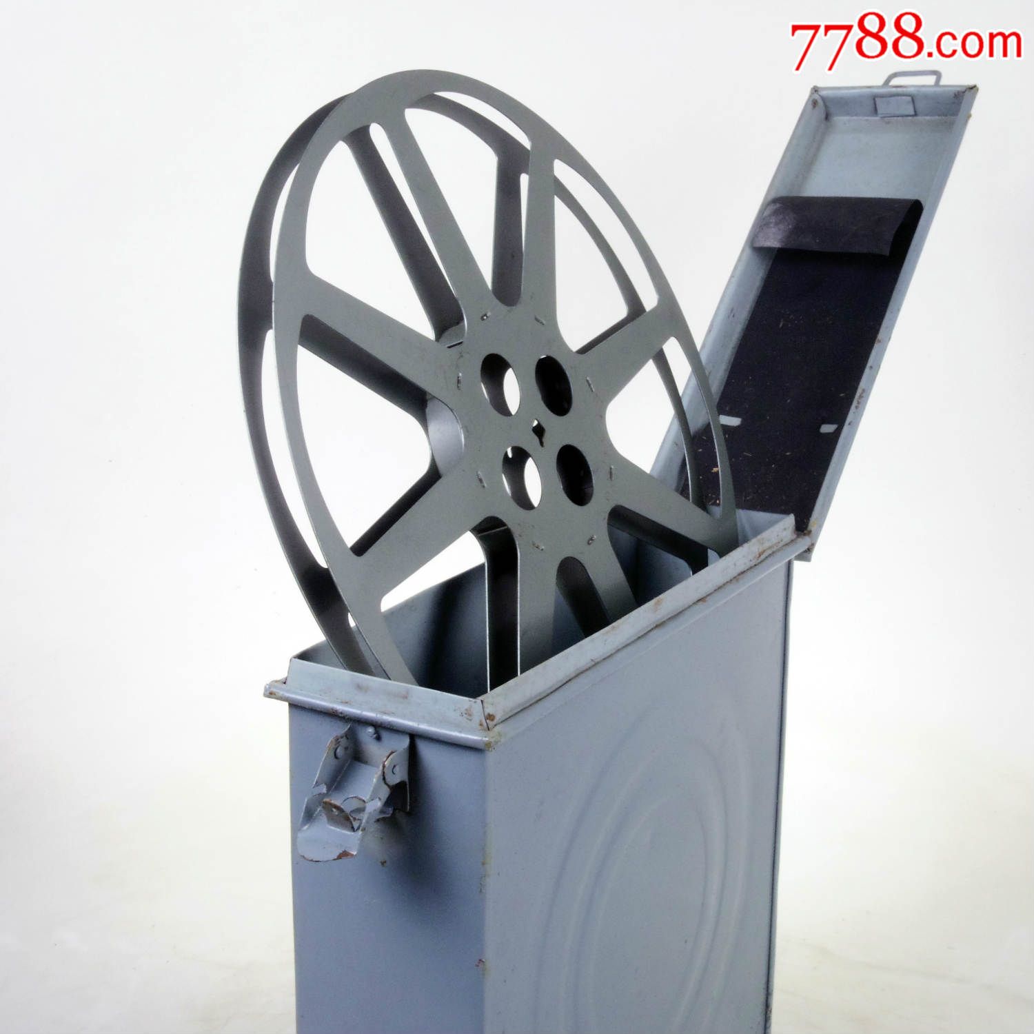 9品国产16毫米/16mm电影片盒胶片片盒方盒金属盒道具造型元素