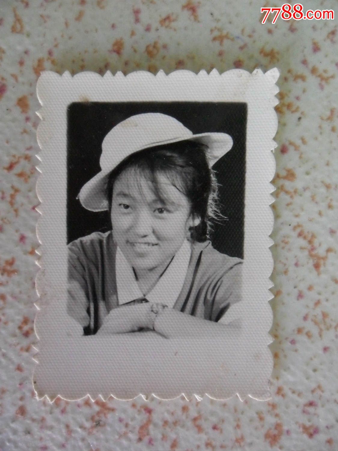 老照片黑白相片一寸照