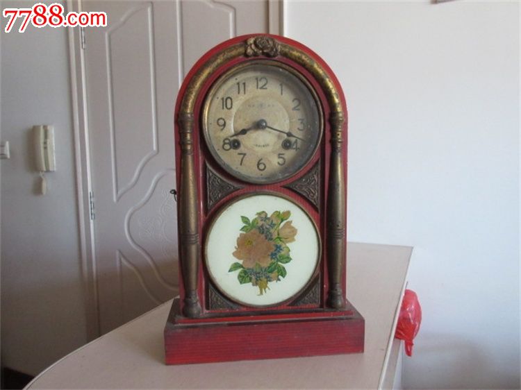 百年老钟表老字号烟台钟表厂宝字牌座钟表挂钟包老收藏品历史记忆