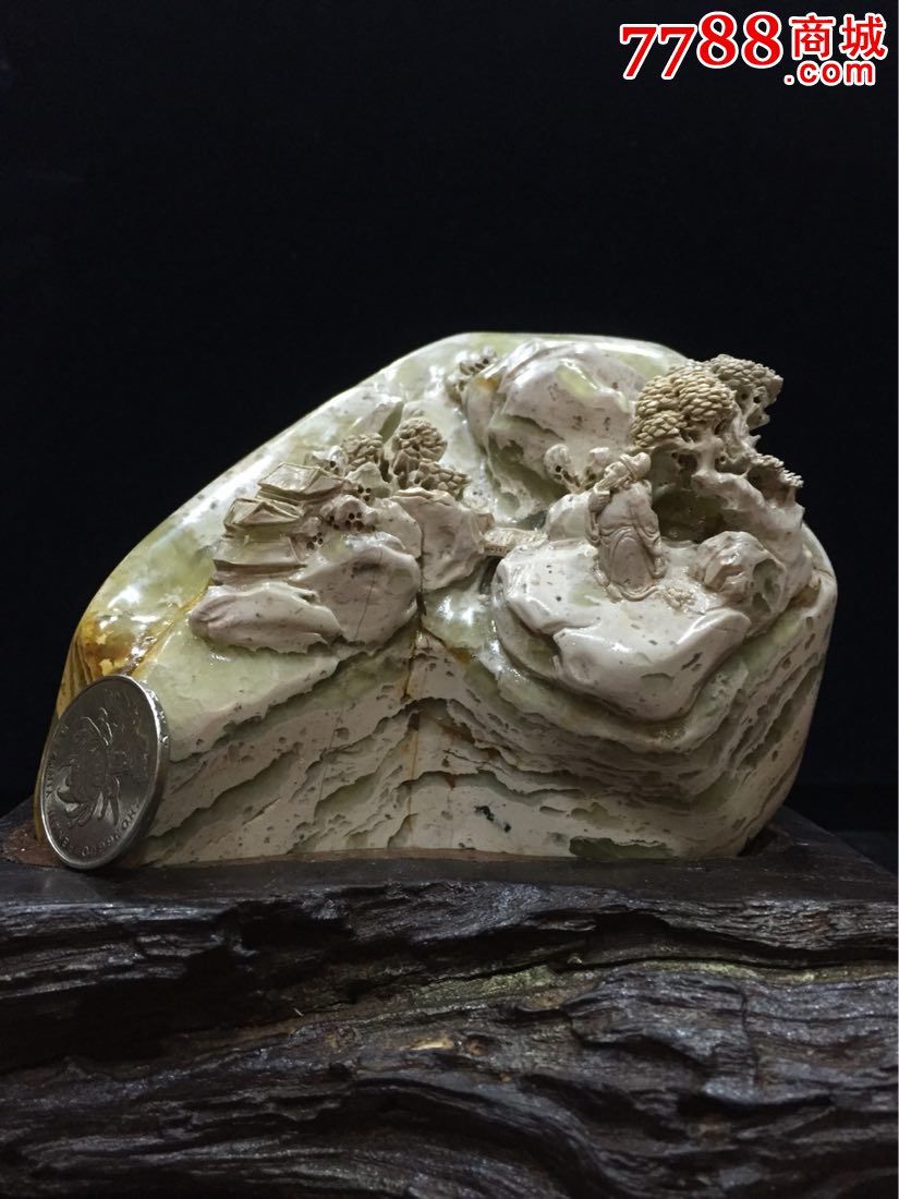 天然原色 寿山石 花坑石摆件(收藏送人)