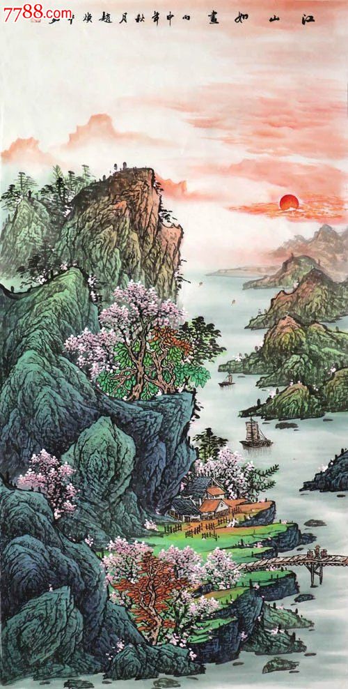 赵焕平·四尺中堂山水9-7