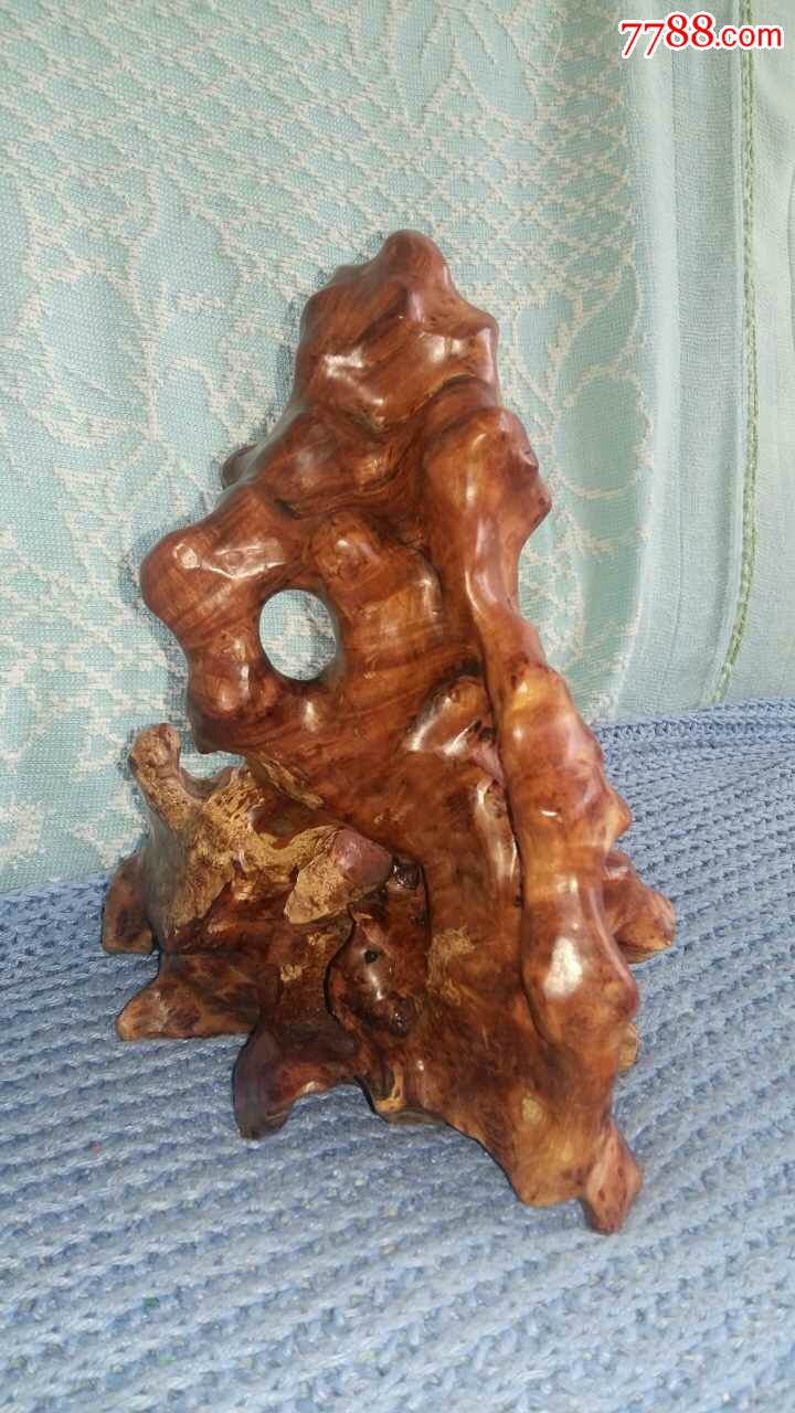 麻利根雕摆件1