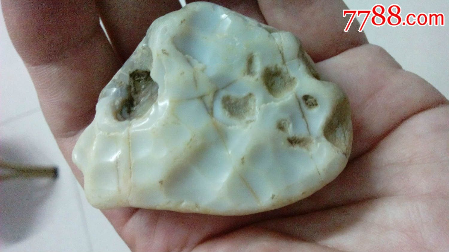 真正的缠丝玛瑙质白色沙漠漆