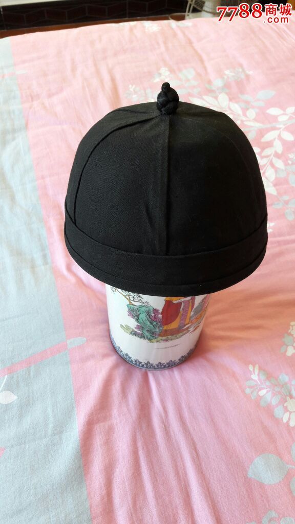 民国黑缎瓜皮帽(8)