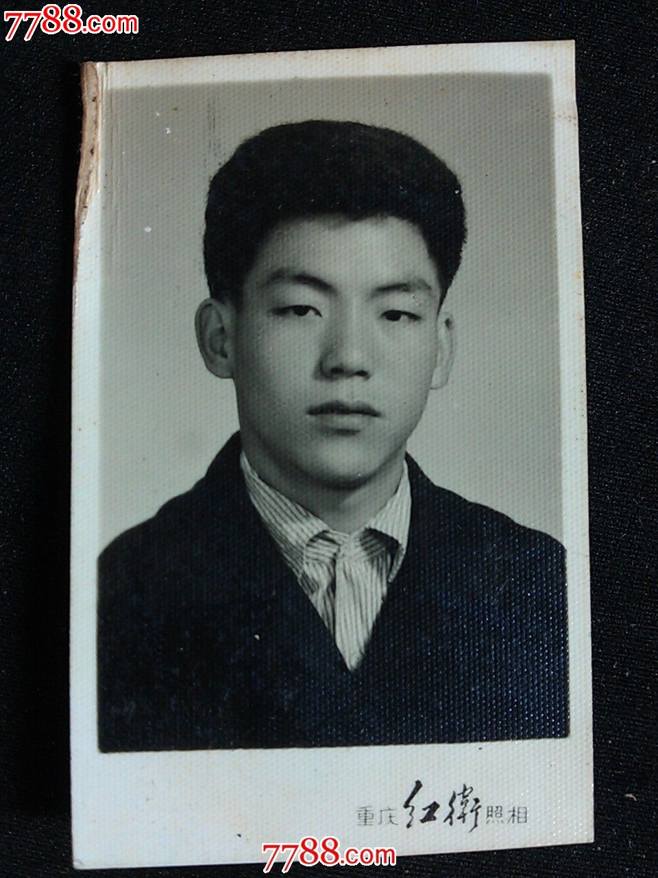 六十年代老照片帅哥正装照尺寸58x36公分