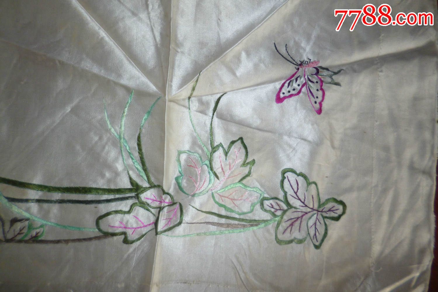 民国老绣花蝴蝶图案