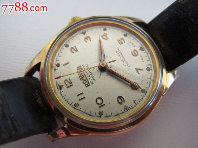 古董50年代罗马全自动手表