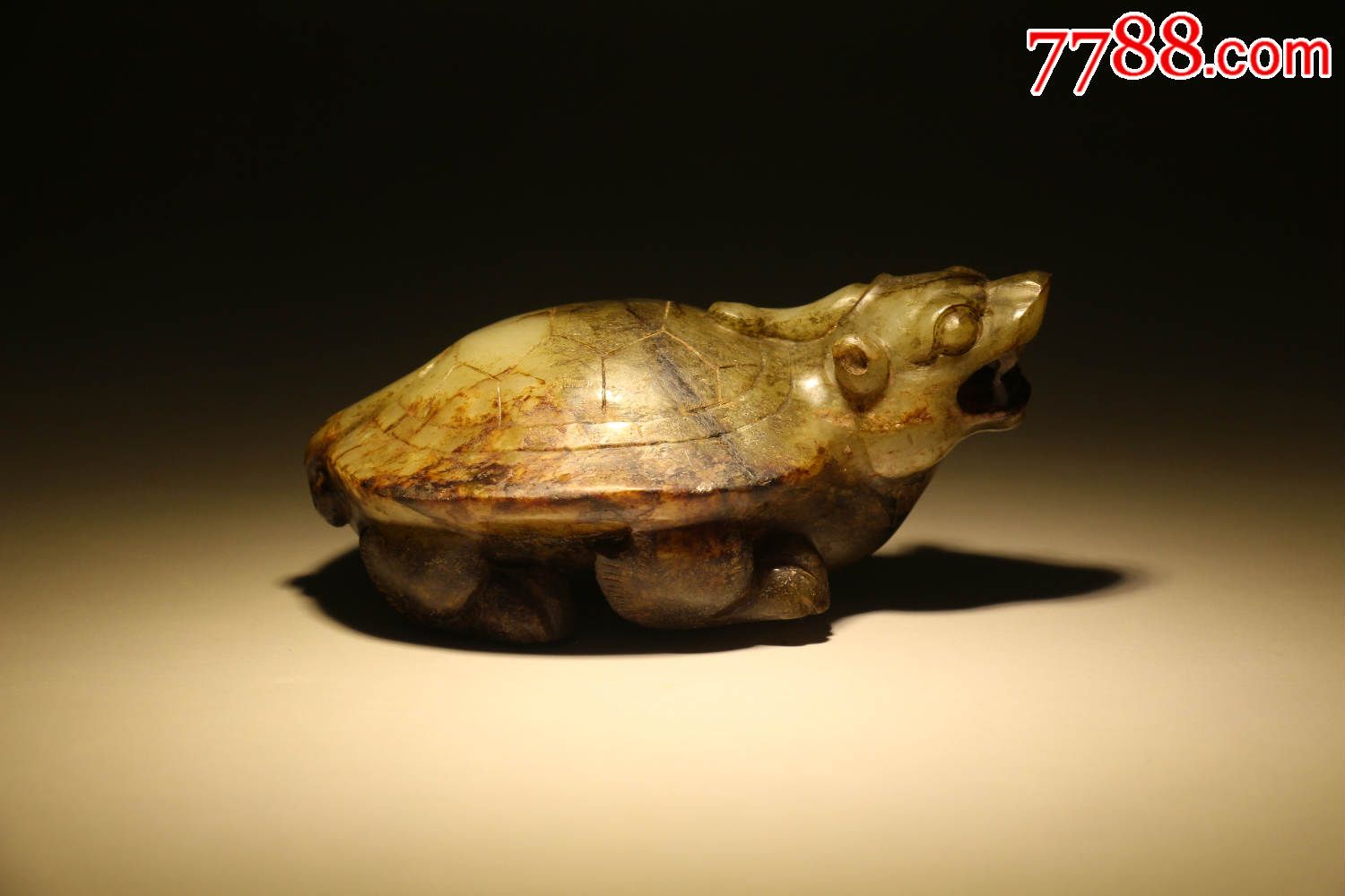 战汉时期高古玉古玉玄武古兽手把件玩件包老到代