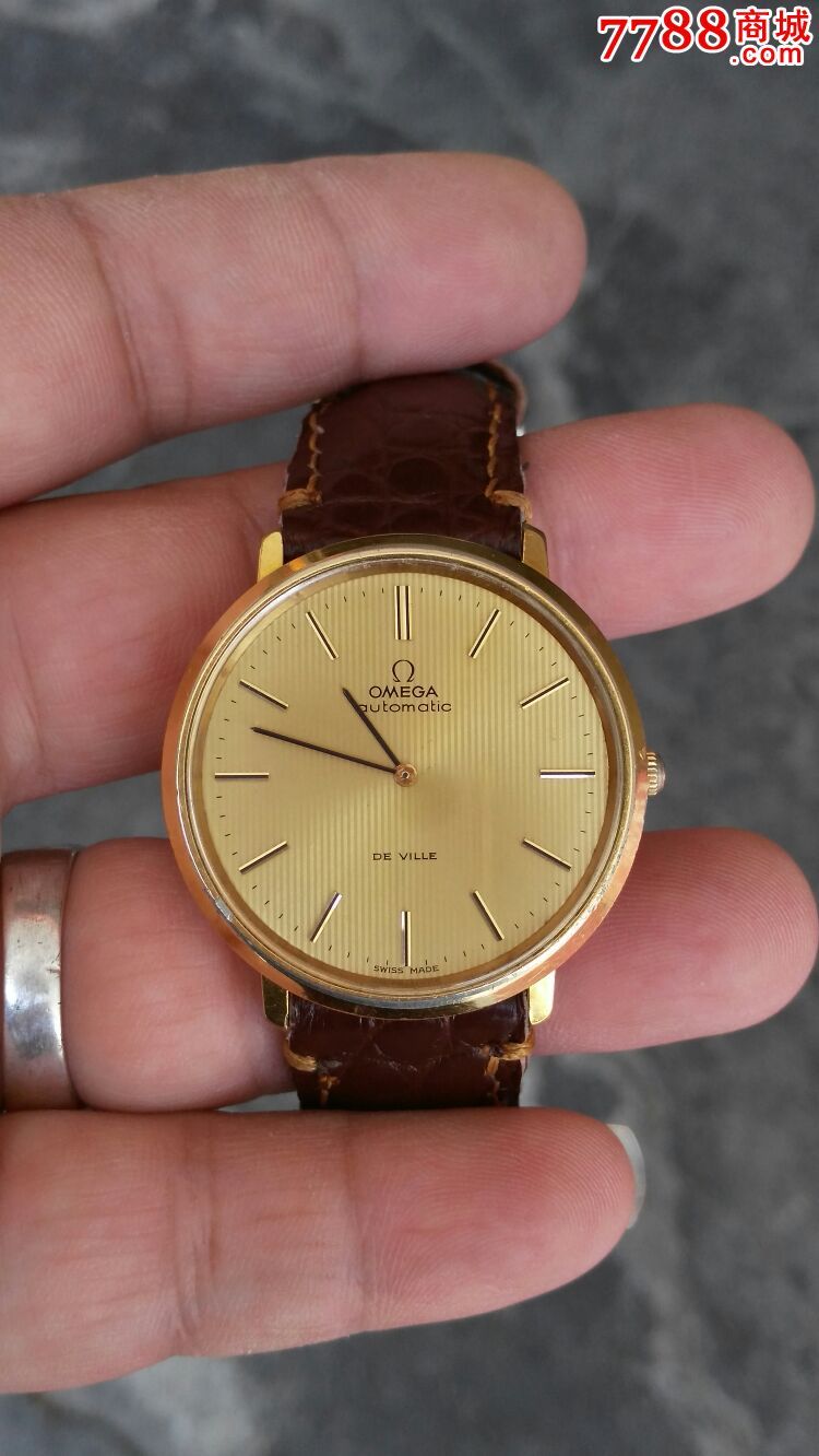 美品欧米茄大表径36毫米蓝宝石表门包金711超薄自动男表