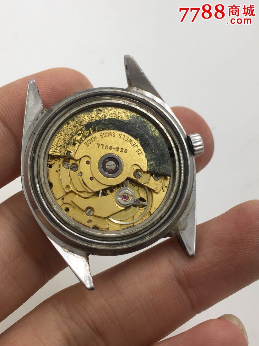 自动海欧,机芯号是2872,摇摇能走