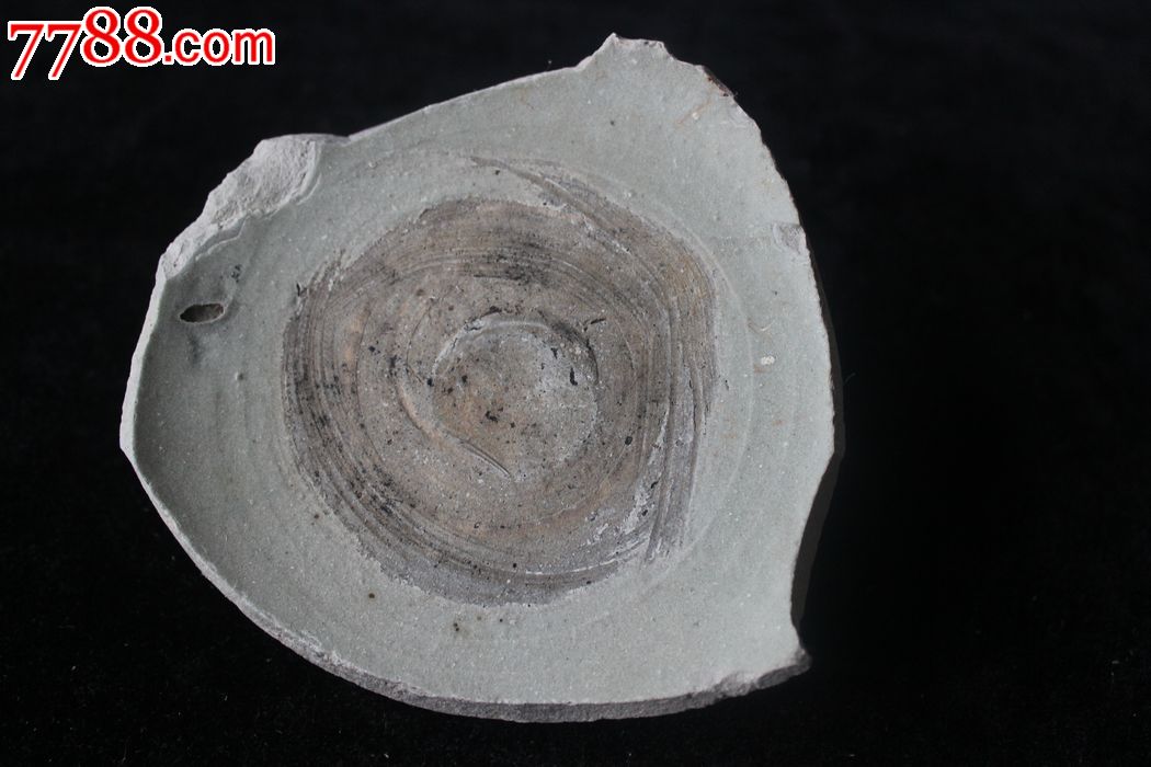 宋代上林湖越窑遗址青瓷完整碗底瓷片标本最宽处120mmyy.1284