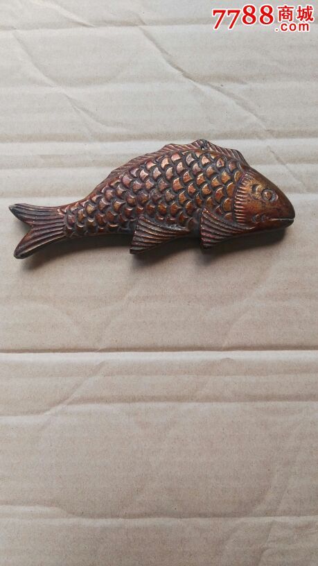 民国木雕鱼挂件