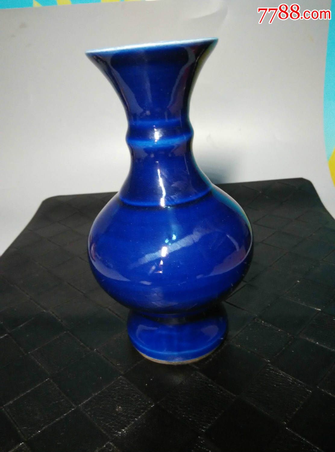 霁蓝釉赏瓶-se41248455-蓝釉瓷-零售-7788收藏__中国收藏热线
