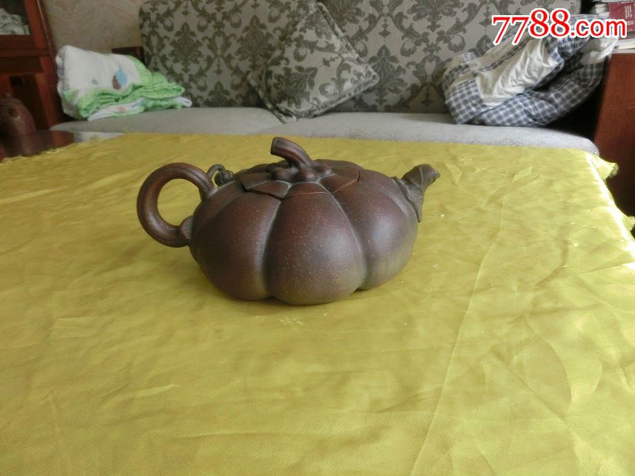 紫砂壶收藏以前收藏的南瓜追塑大紫砂壶完美品相
