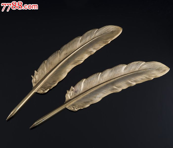 约325克西班牙915银天鹅款墨水台配纯银鎏金羽毛笔西洋古董银器