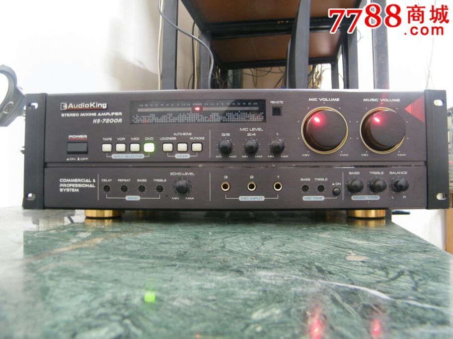 audioking聲皇hs7200a二手功放機卡拉ok歌廳音響專用品牌