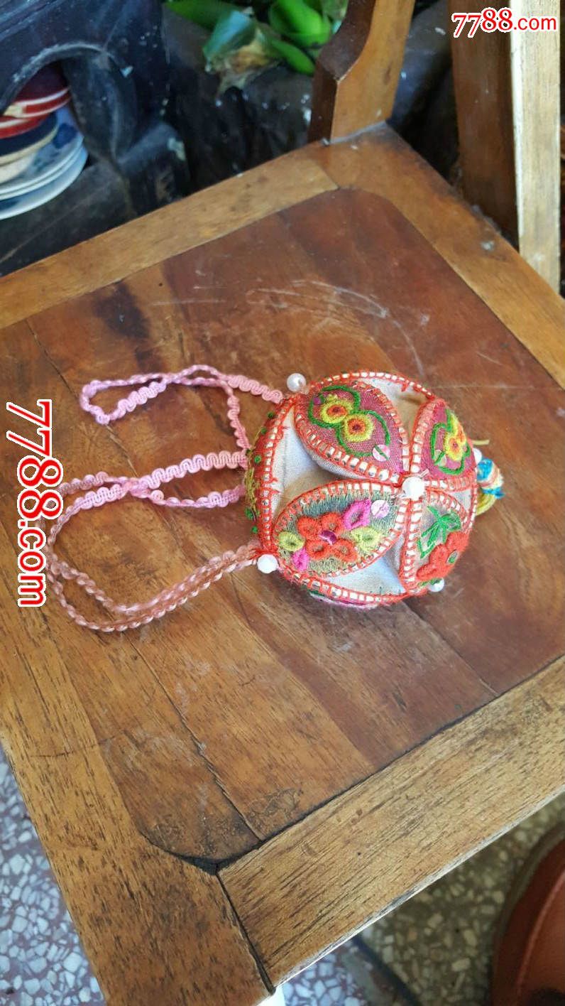 民国云南美品美工绣花球绣球一个05,直径8厘米左右-se41933348-绣花鞋