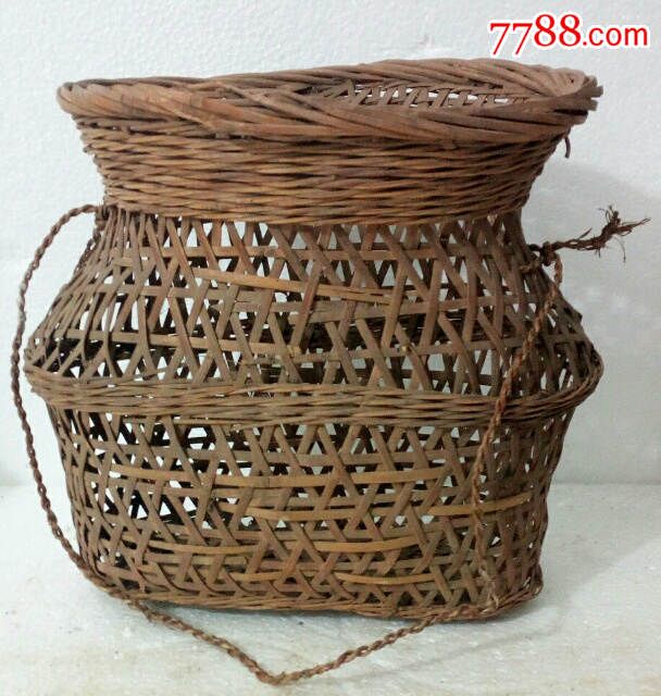 老竹篓-se42055822-竹篮/竹筐/竹盒-零售-7788收藏__中国收藏热线